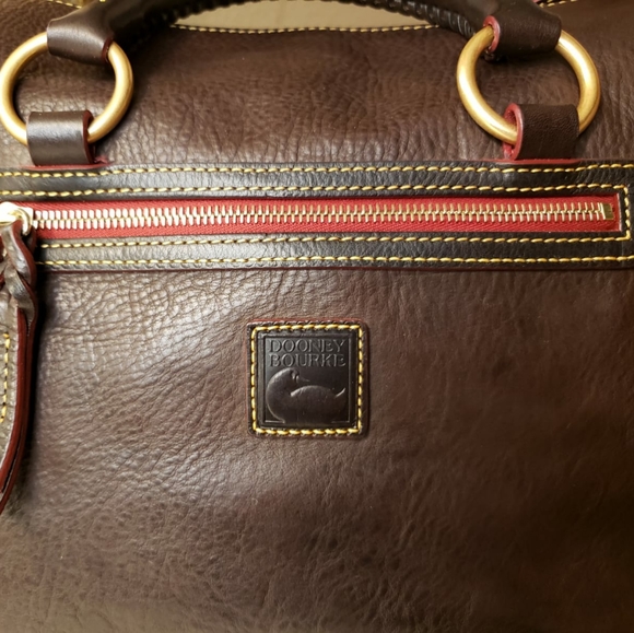 ❤ Dooney  Florentine Double Pocket Satchel Tmoro - Picture 12 of 15